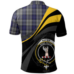Napier Tartan Polo Shirt - Royal Coat Of Arms Style