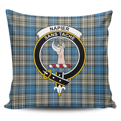 Scottish Napier Ancient Tartan Crest Pillow Cover - Tartan Cushion Cover