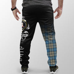 Napier Ancient Tartan Crest Jogger Sweatpants - Alba Celtic Style