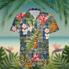 Napier Tartan Hawaiian Shirt Hibiscus, Coconut, Parrot, Pineapple - Tropical Garden Shirt