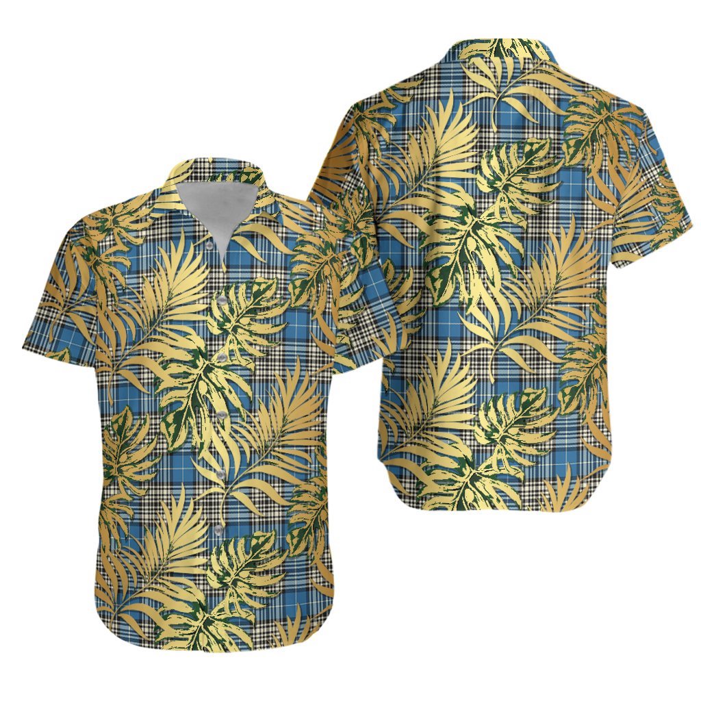 Napier Ancient Tartan Vintage Leaves Hawaiian Shirt