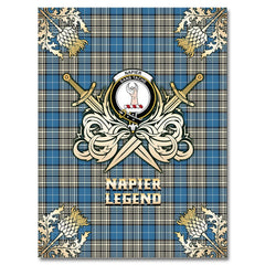 Napier Ancient Tartan Gold Courage Symbol Blanket