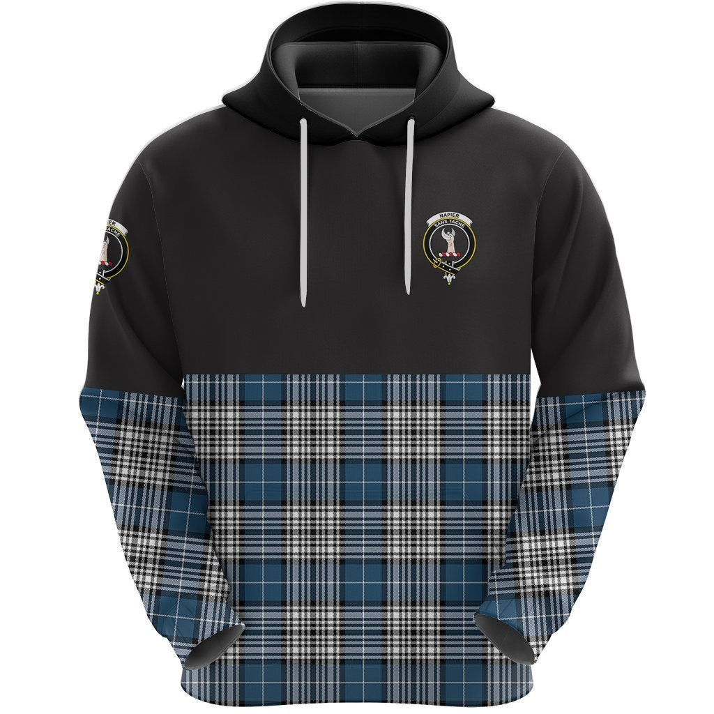 Napier Modern Clan Half Of Tartan Hoodie