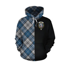 Napier Modern Tartan Hoodie Half of Me - Cross Style