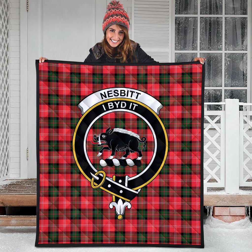 Nesbitt Modern Tartan Crest Quilt