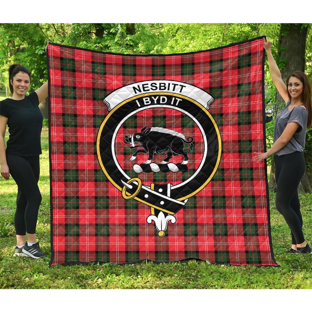 Nesbitt Modern Tartan Crest Quilt