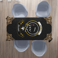 Nesbitt (or Nisbet) Crest Tablecloth - Black Style