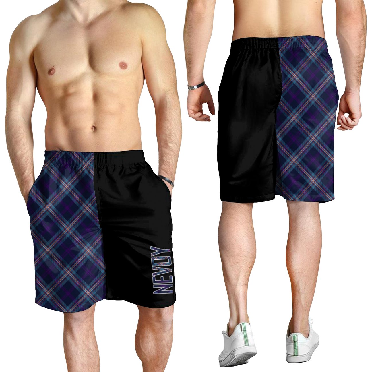 Nevoy Tartan Crest Men's Short - Cross Style