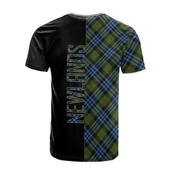 Newlands of Lauriston Tartan T-Shirt Half of Me - Cross Style