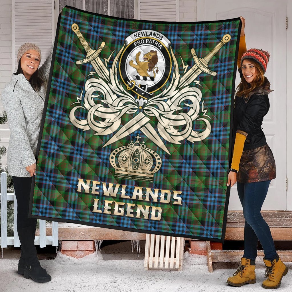 Newlands of Lauriston Tartan Crest Legend Gold Royal Premium Quilt