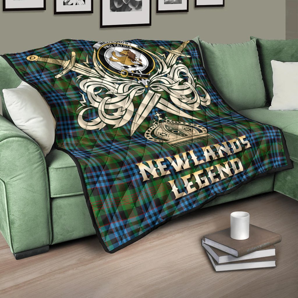 Newlands of Lauriston Tartan Crest Legend Gold Royal Premium Quilt