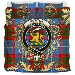 Newton Tartan Crest Bedding Set - Golden Thistle Style