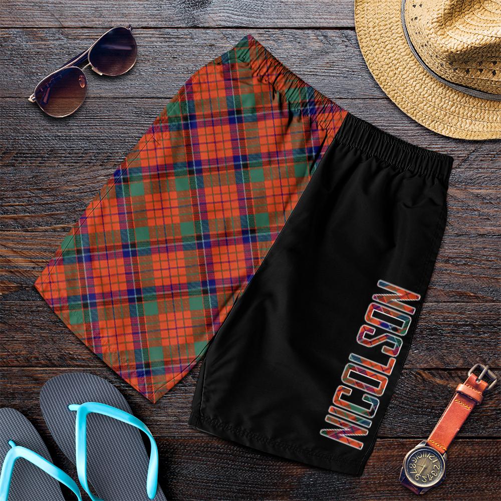 Nicolson Ancient Tartan Crest Men's Short - Cross Style