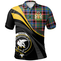 Norvel Tartan Polo Shirt - Royal Coat Of Arms Style