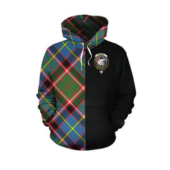 Norvel Tartan Hoodie Half of Me - Cross Style