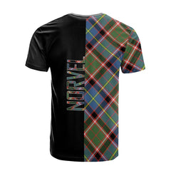 Norvel Tartan T-Shirt Half of Me - Cross Style