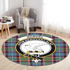 Norvel Tartan Crest Round Rug