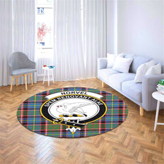 Norvel Tartan Crest Round Rug