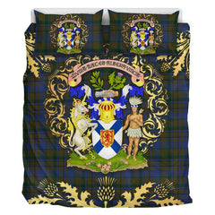 NovaScotia District 02 Tartan Crest Bedding Set - Golden Thistle Style