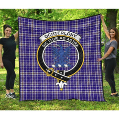 Ochterlony Tartan Crest Quilt