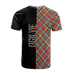Ogilvie Tartan T-Shirt Half of Me - Cross Style