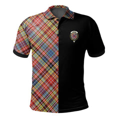 Ogilvie of Airlie Ancient Tartan Polo Shirt Half of Me - Cross Style