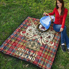 Ogilvie of Airlie Ancient Tartan Crest Legend Gold Royal Premium Quilt