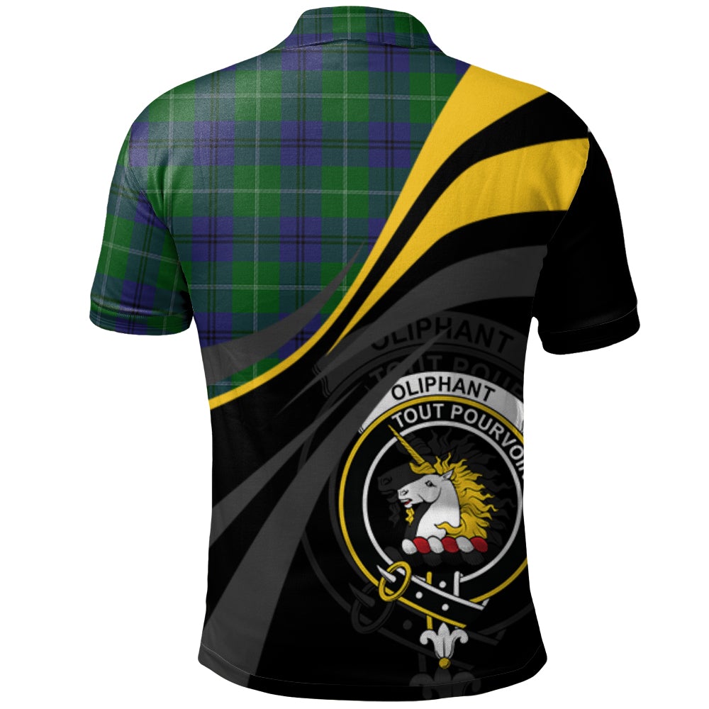 Oliphant Tartan Polo Shirt - Royal Coat Of Arms Style