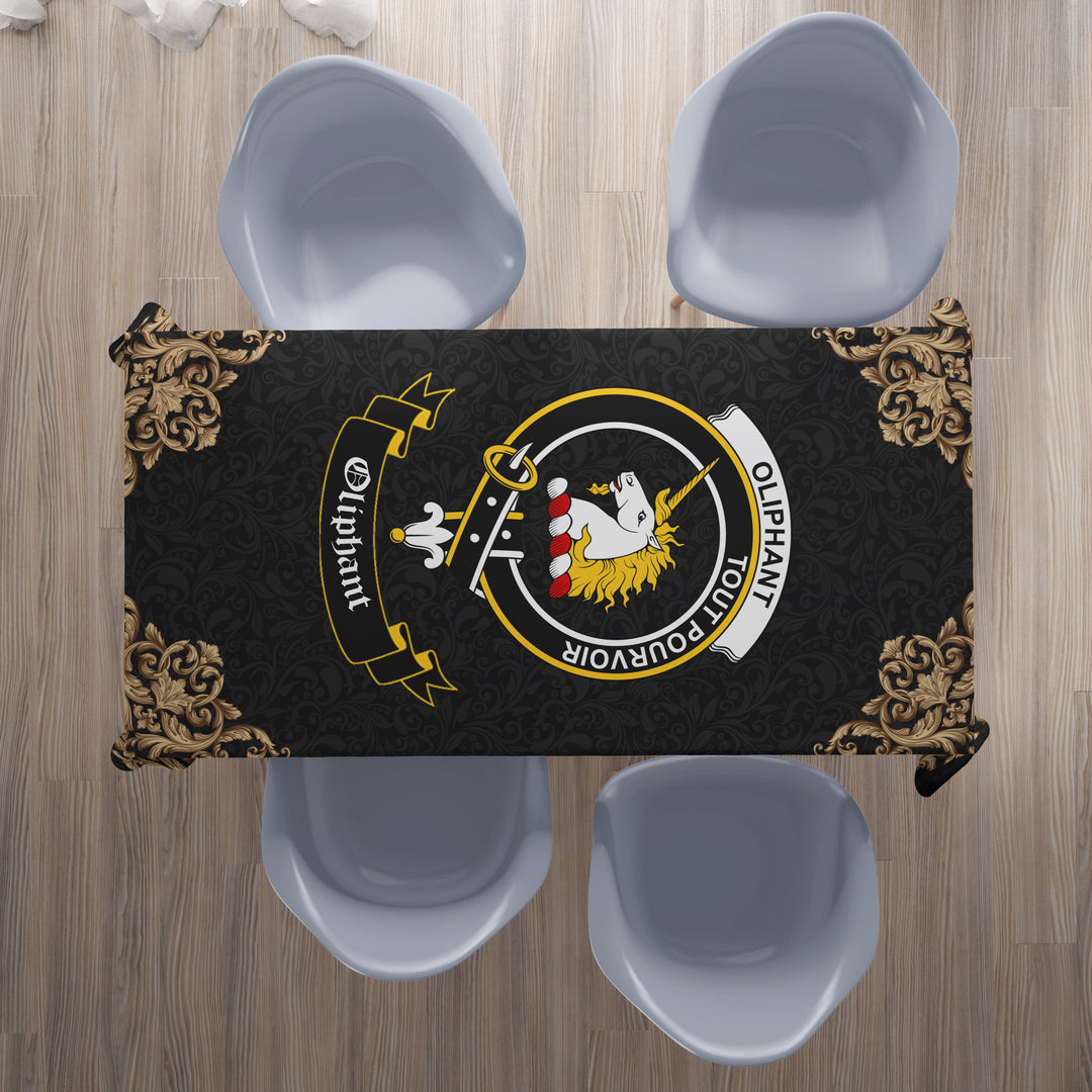 Oliphant Crest Tablecloth - Black Style