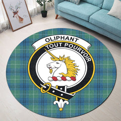 Oliphant Ancient Tartan Crest Round Rug