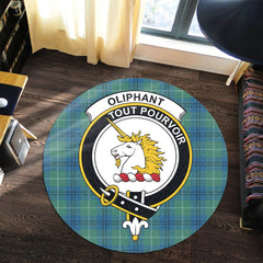 Oliphant Ancient Tartan Crest Round Rug