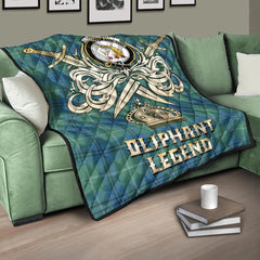 Oliphant Ancient Tartan Crest Legend Gold Royal Premium Quilt