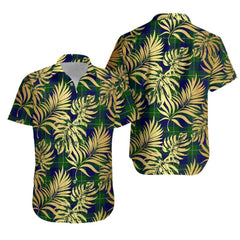 Oliphant Modern Tartan Vintage Leaves Hawaiian Shirt