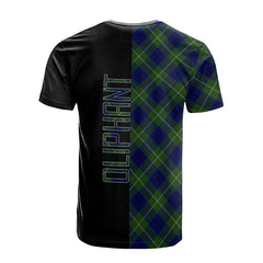 Oliphant Modern Tartan T-Shirt Half of Me - Cross Style