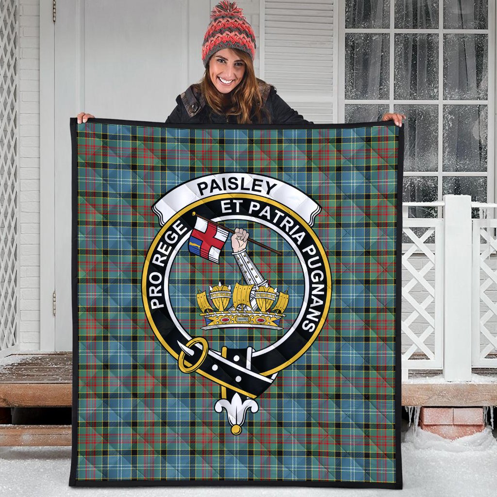 Paisley Tartan Crest Quilt