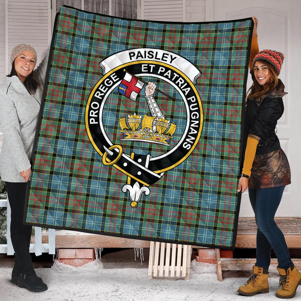 Paisley Tartan Crest Quilt