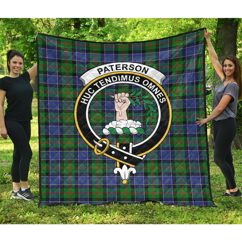 Paterson Tartan Crest Quilt