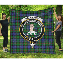 Paterson Tartan Crest Quilt