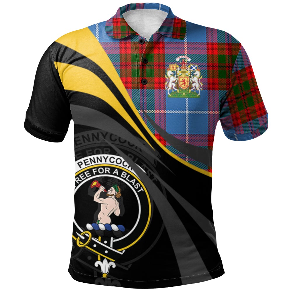 Pennycook Tartan Polo Shirt - Royal Coat Of Arms Style