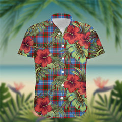 Pennycook Tartan Hawaiian Shirt Hibiscus, Coconut, Parrot, Pineapple - Tropical Garden Shirt