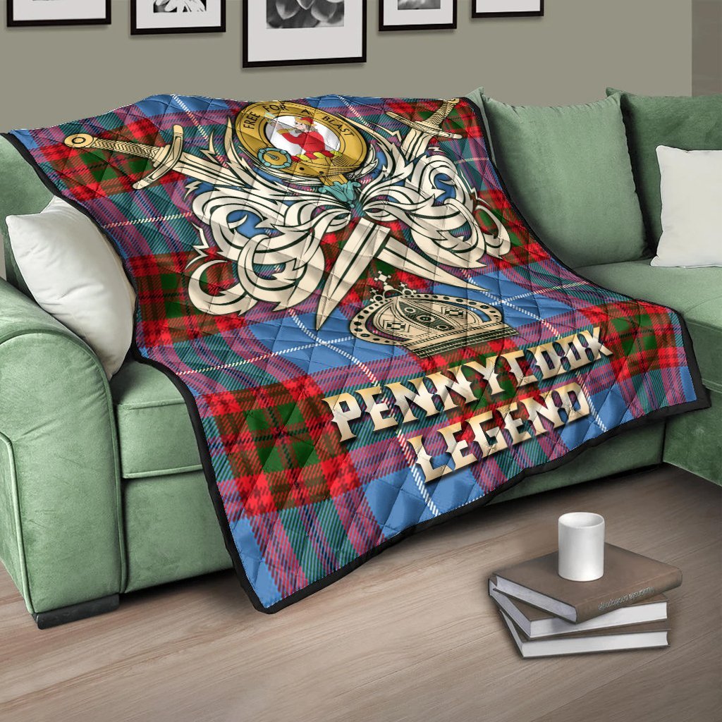 Pennycook Tartan Crest Legend Gold Royal Premium Quilt