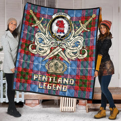 Pentland Tartan Crest Legend Gold Royal Premium Quilt