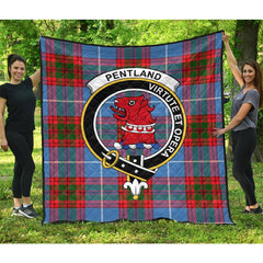 Pentland Tartan Crest Quilt