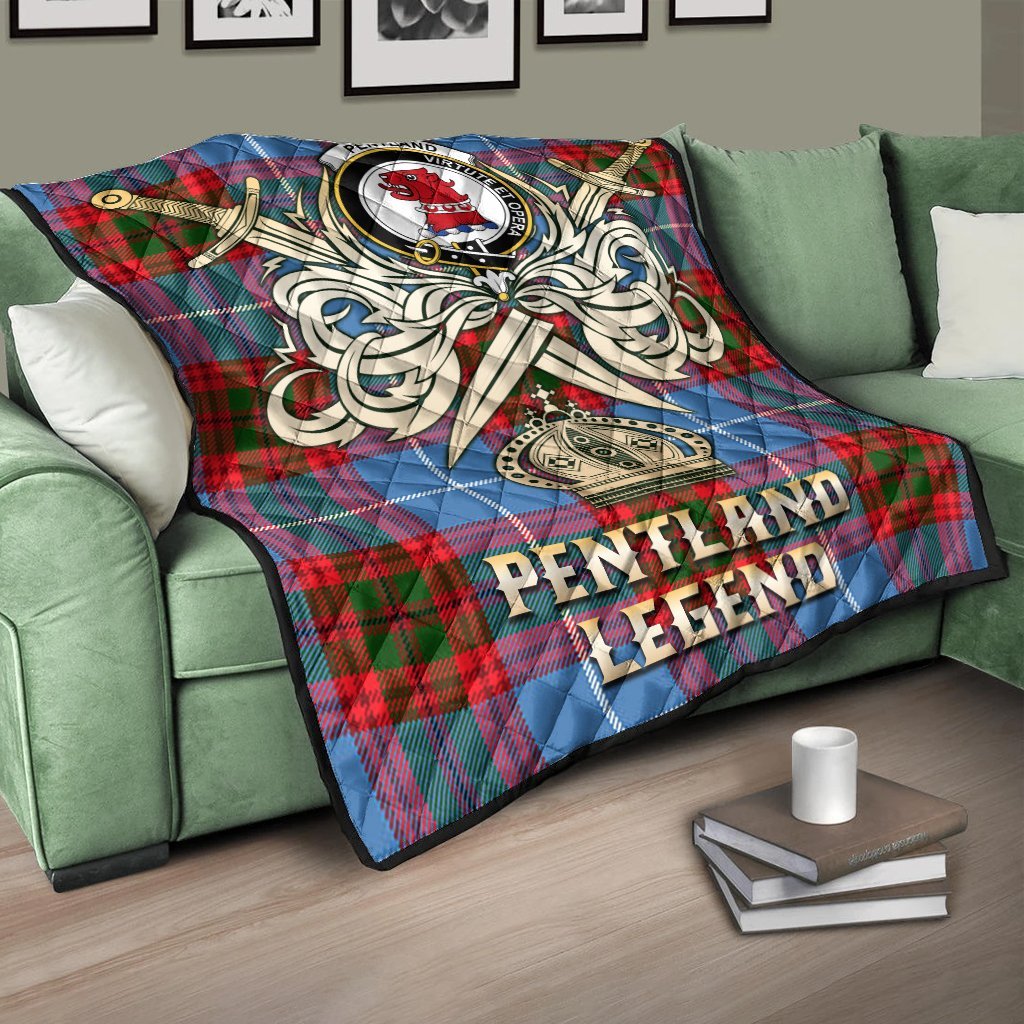Pentland Tartan Crest Legend Gold Royal Premium Quilt