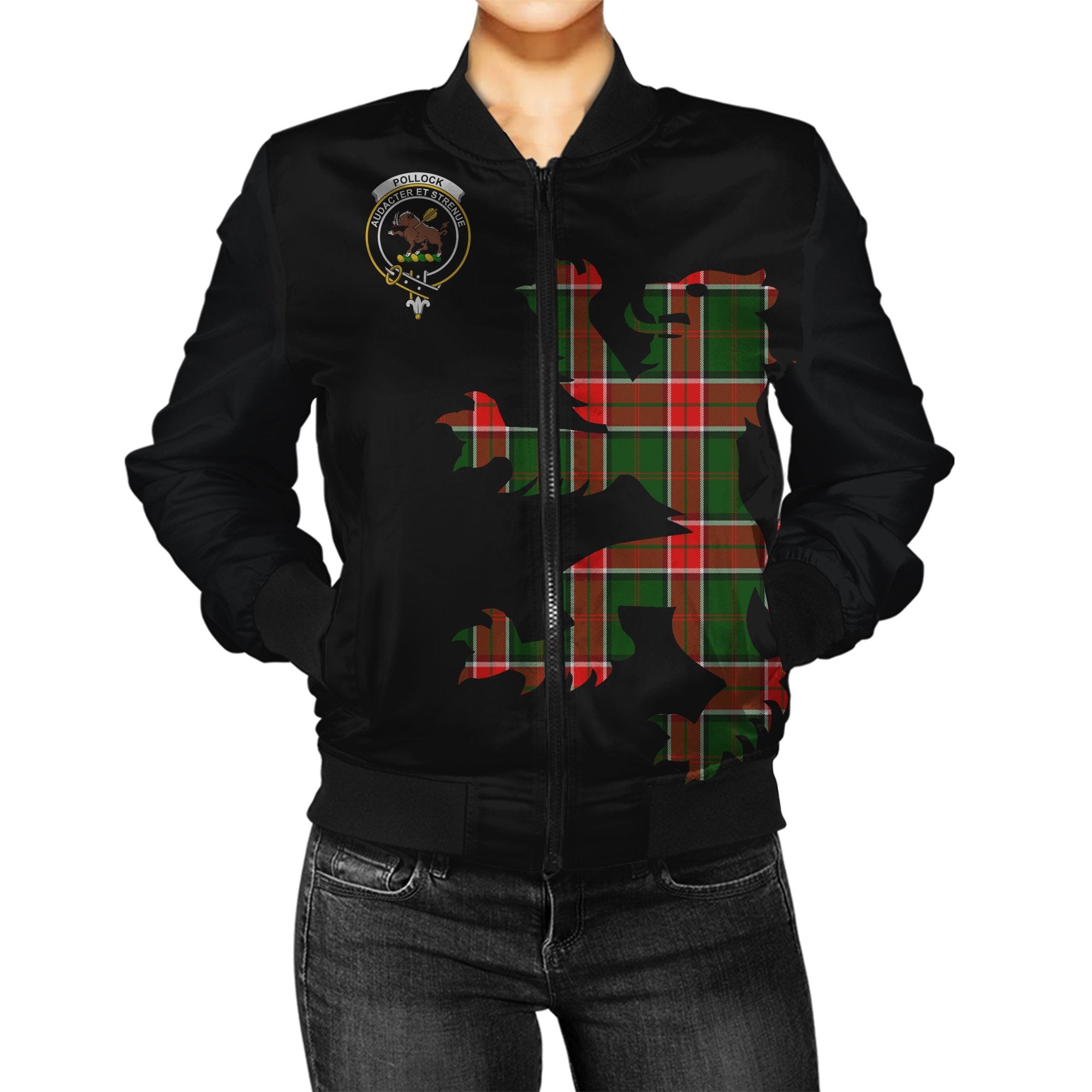 Pollock Tartan Bomber Jacket Lion & Thistle