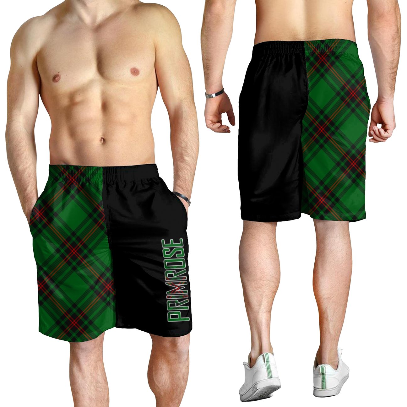 Primrose Tartan Crest Men's Short - Cross Style