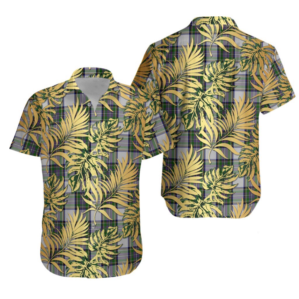 Pritchard Tartan Vintage Leaves Hawaiian Shirt