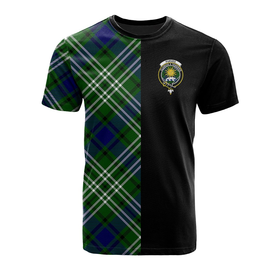 Purves Tartan T-Shirt Half of Me - Cross Style