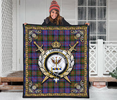 Carnegie Ancient Tartan Crest Premium Quilt - Celtic Thistle Style