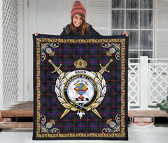 Nairn Tartan Crest Premium Quilt - Celtic Thistle Style